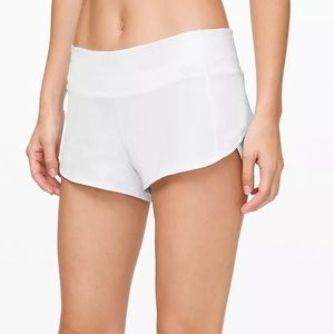 Lululemon Speed Up Short 2.5", White